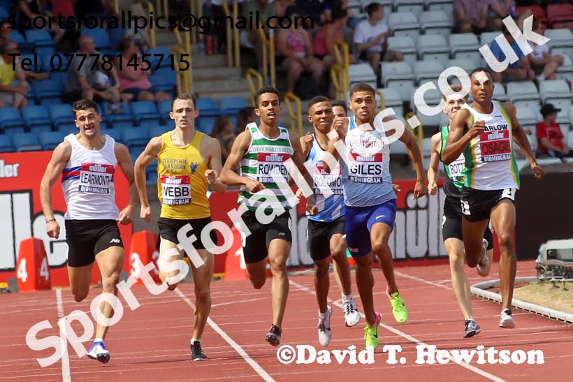 Mens 800 metres, Muller British Championships, Alexander Stadium, Birmingham. Photo: David T. Hewitson/Sports for All Pics